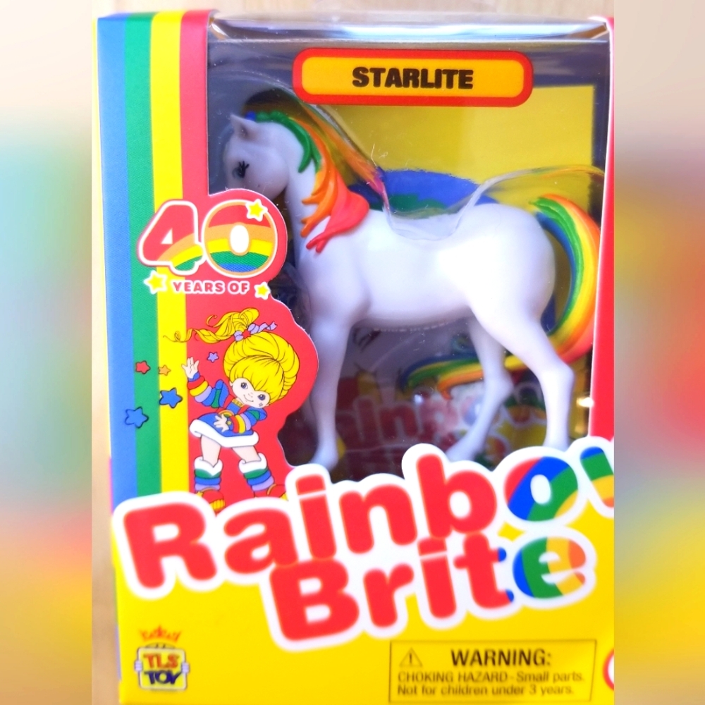 NIB Starlite - Rainbow Brite 40th anniversary series Cheebee horse